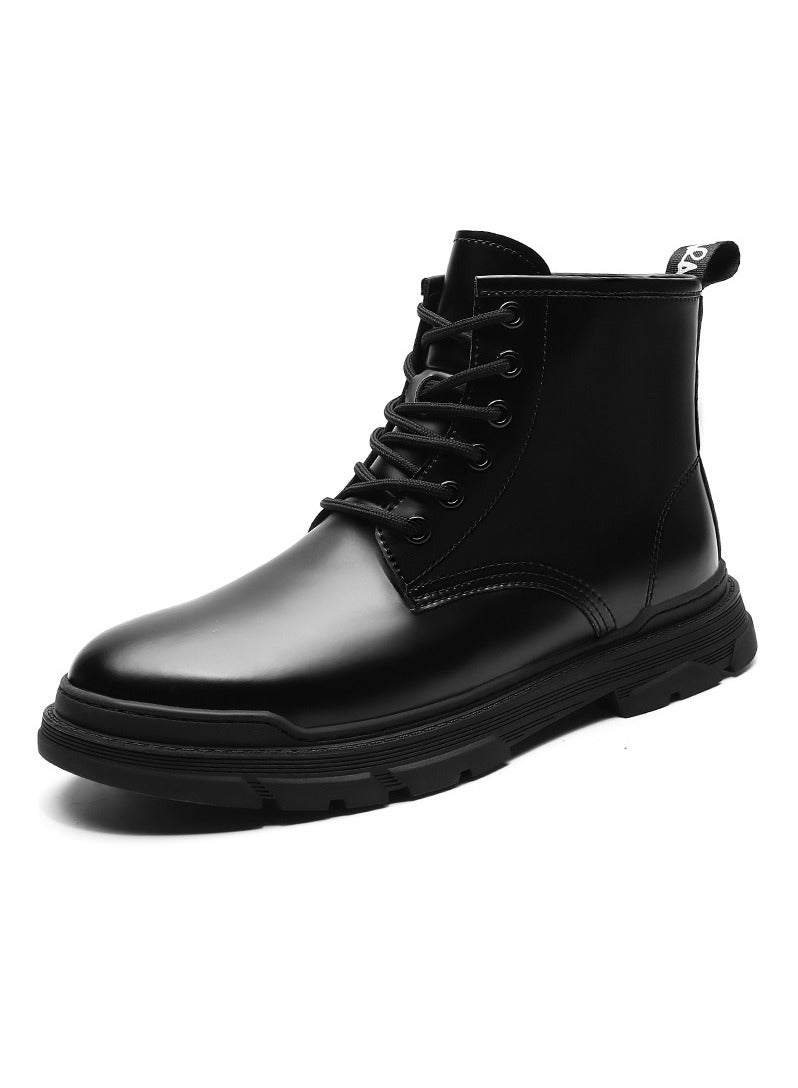 KUYING New Men's Casual Leather Boots - Image 1