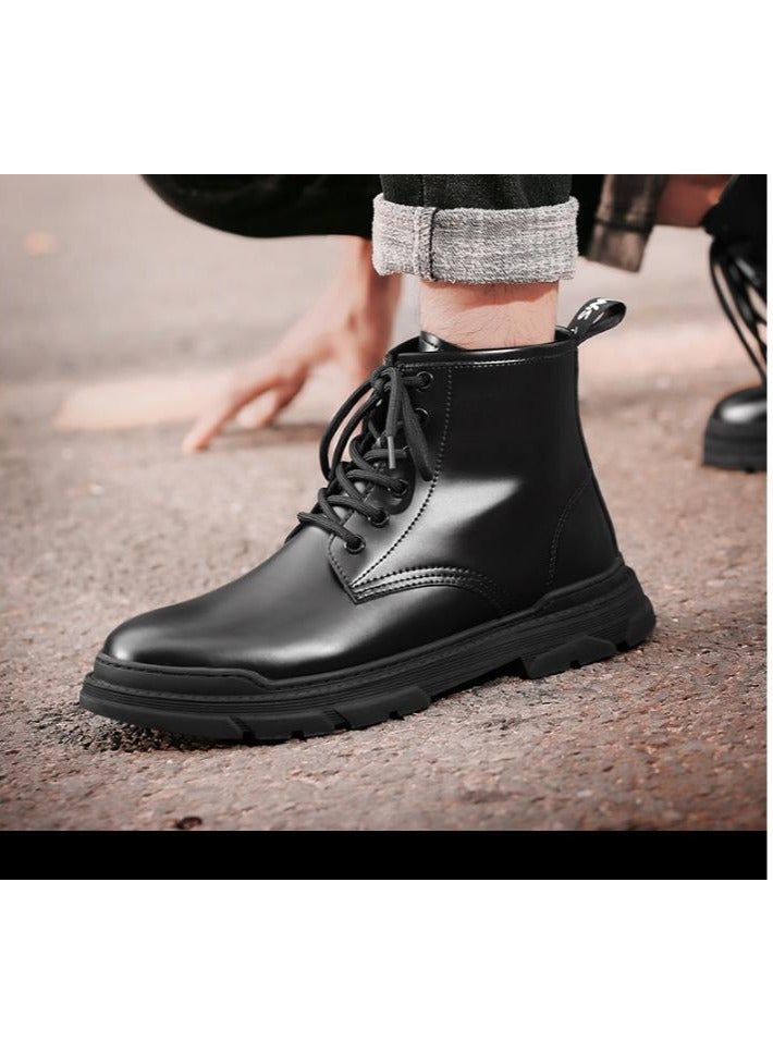 KUYING New Men's Casual Leather Boots - Image 2