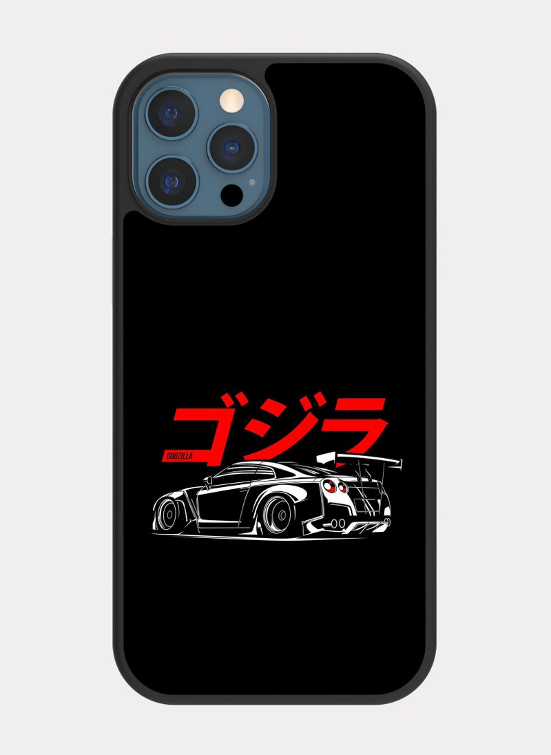 بكسلات كفر ايفون 12 برو ماكس نيسان جي تي ار احمر - Image 1