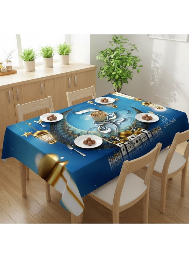 Y&D 40-70CM Ramadan Mubarak Eid Decoration Kitchen Restaurant Meal Waterproof Anti Fouling Tablecloth - Image 1