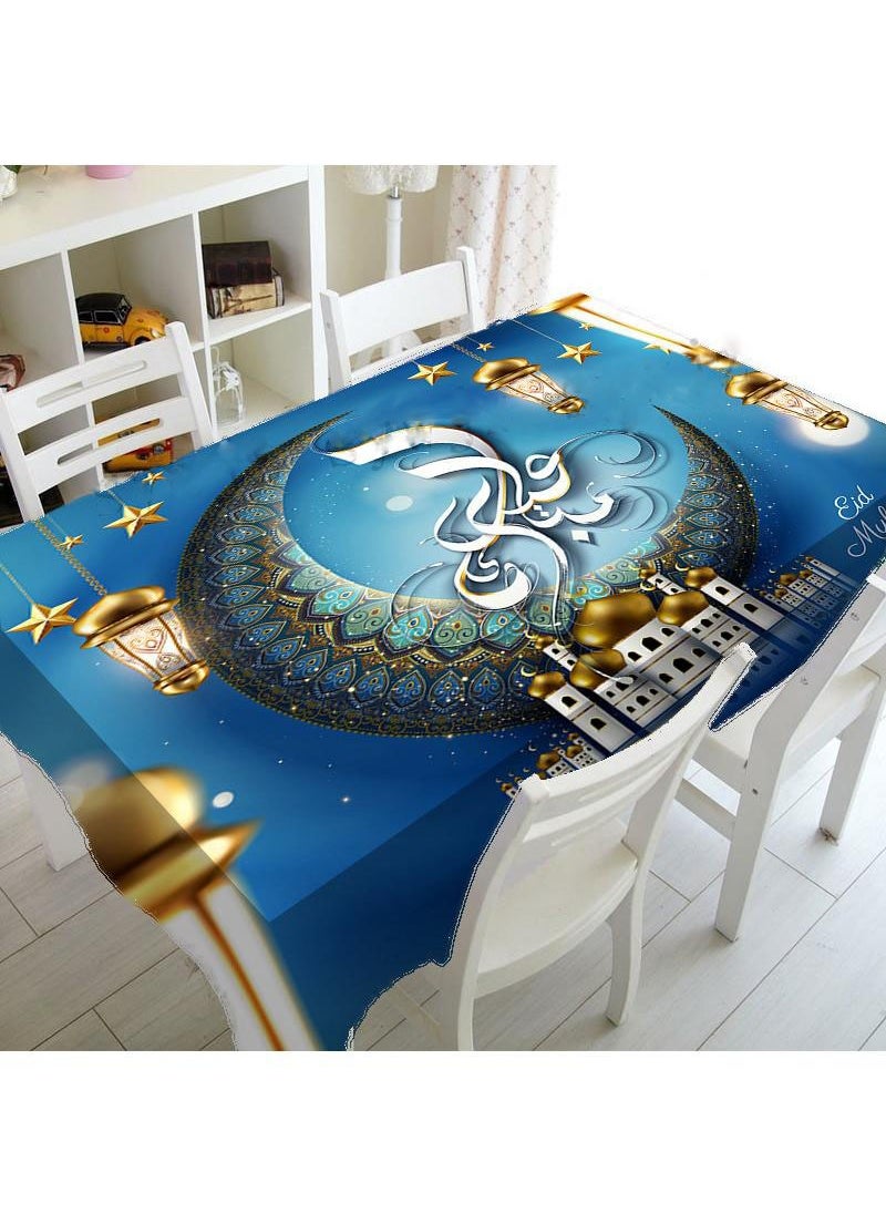 Y&D 40-70CM Ramadan Mubarak Eid Decoration Kitchen Restaurant Meal Waterproof Anti Fouling Tablecloth  - Image 1