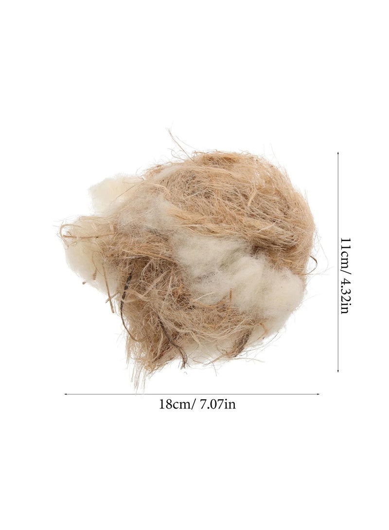 SYOSI مواد تعشيش طبيعية مختلطة للطيور، مواد تعشيش للبادجي، الببغاء، الفينش، الكناري، وطيور أخرى 40غ/1.4 أونصة - Image 2