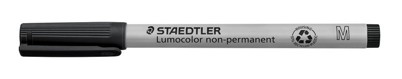 STAEDTLER Lumograph Non-Permanent Wet Erase Marker Pens, Medium Tip Refillable Colored Markers, 8 Pack, 315 WP8 - Image 3