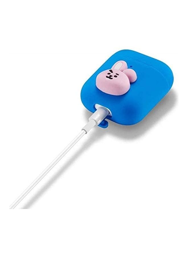 غطاء حماية لسماعة الأذن BTS كاكاو لسماعات أبل آيربودز أزرق/ وردي - Image 2