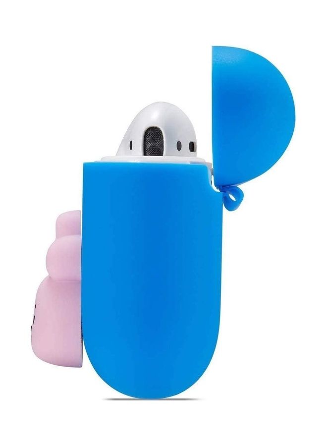غطاء حماية لسماعة الأذن BTS كاكاو لسماعات أبل آيربودز أزرق/ وردي - Image 4