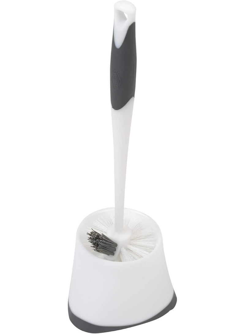 Clorox فرشاة مرحاض كلوركس تحت الحافة مع حاملة تخزين للزاوية، 16" × 5" × 5.5" - Image 4