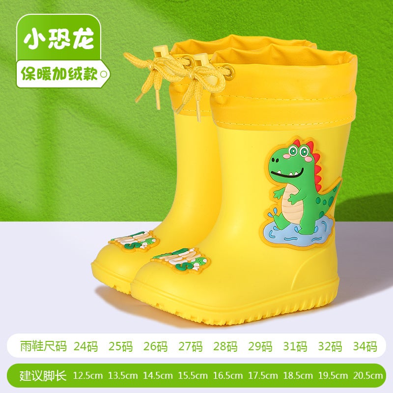 Children'S Rain Boots Boys And Girls Baby Non-Slip Rain Boots Kindergarten Waterproof Rubber Shoes For Primary School Children And Girls Water Shoes - Image 1