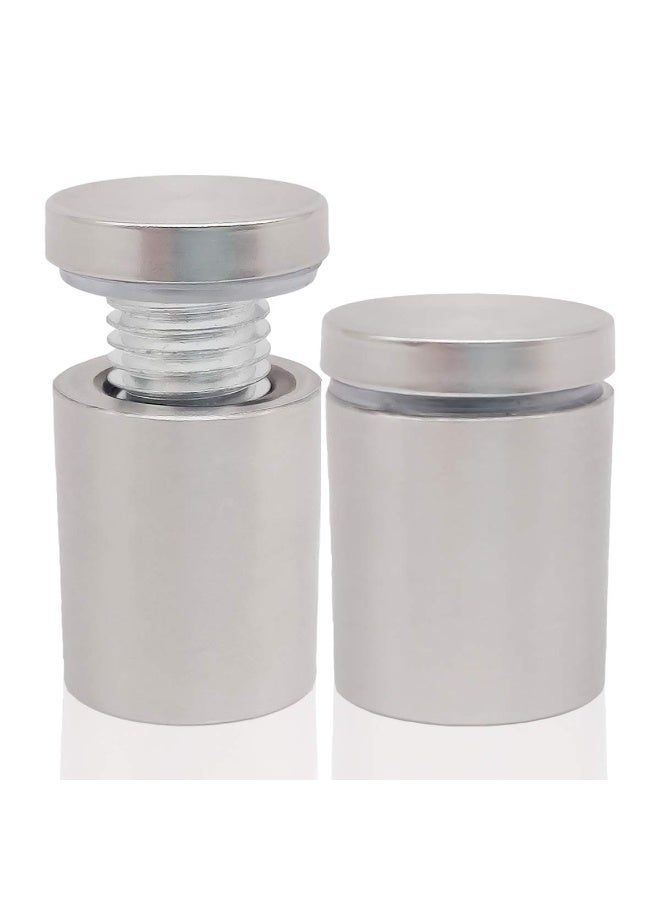 Solid Glass Holding Sandoff Screw Matt Finish (3/4" X 1") - 2pcs