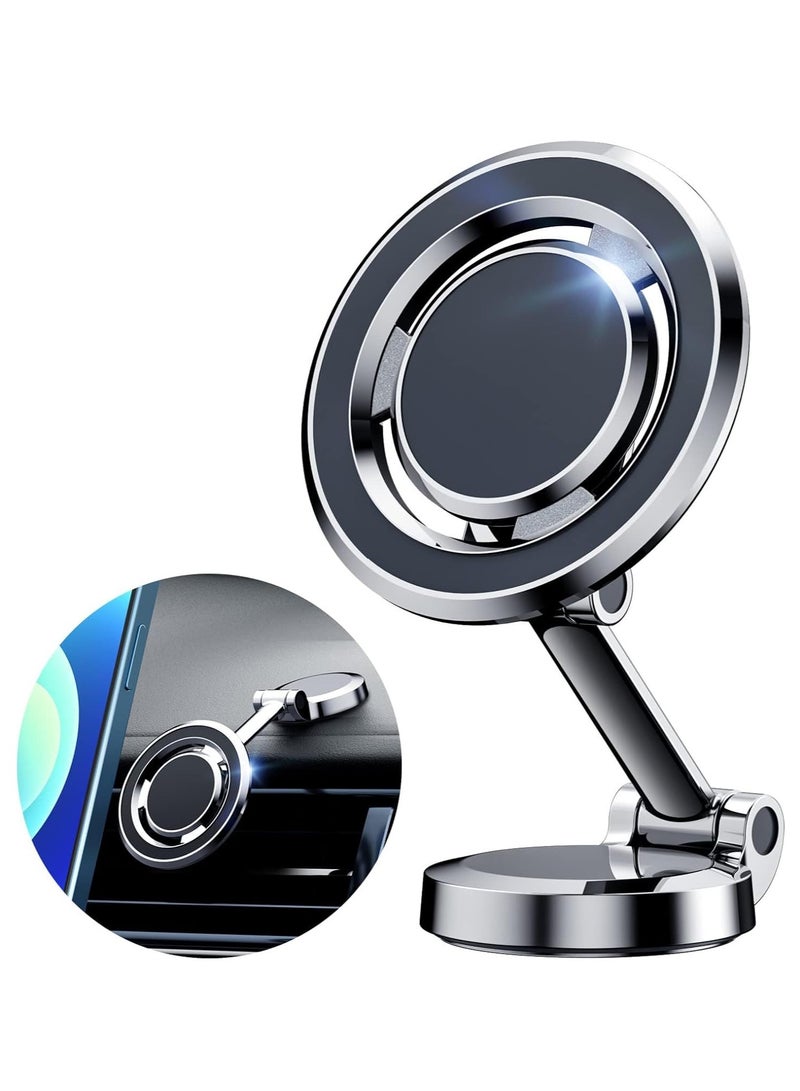 Car Mount Magnetic Phone Holder – Folding MagSafe-Compatible Magnetic Phone Holder for Car Vent, iPhone 14/13/12 Pro Max Plus Mini & All Phones  - Image 1