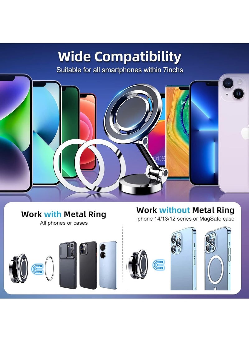 Car Mount Magnetic Phone Holder – Folding MagSafe-Compatible Magnetic Phone Holder for Car Vent, iPhone 14/13/12 Pro Max Plus Mini & All Phones  - Image 3