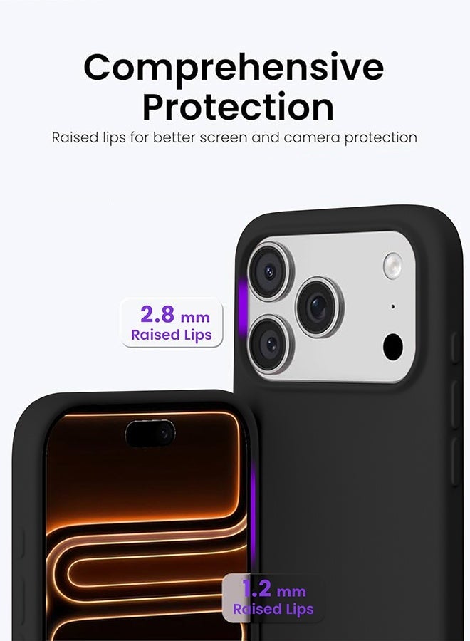 Mida iPhone 17 Pro Max Silicone Case Cover, full body protection case with a soft silky feel, shockproof cover with microfiber lining - Image 3
