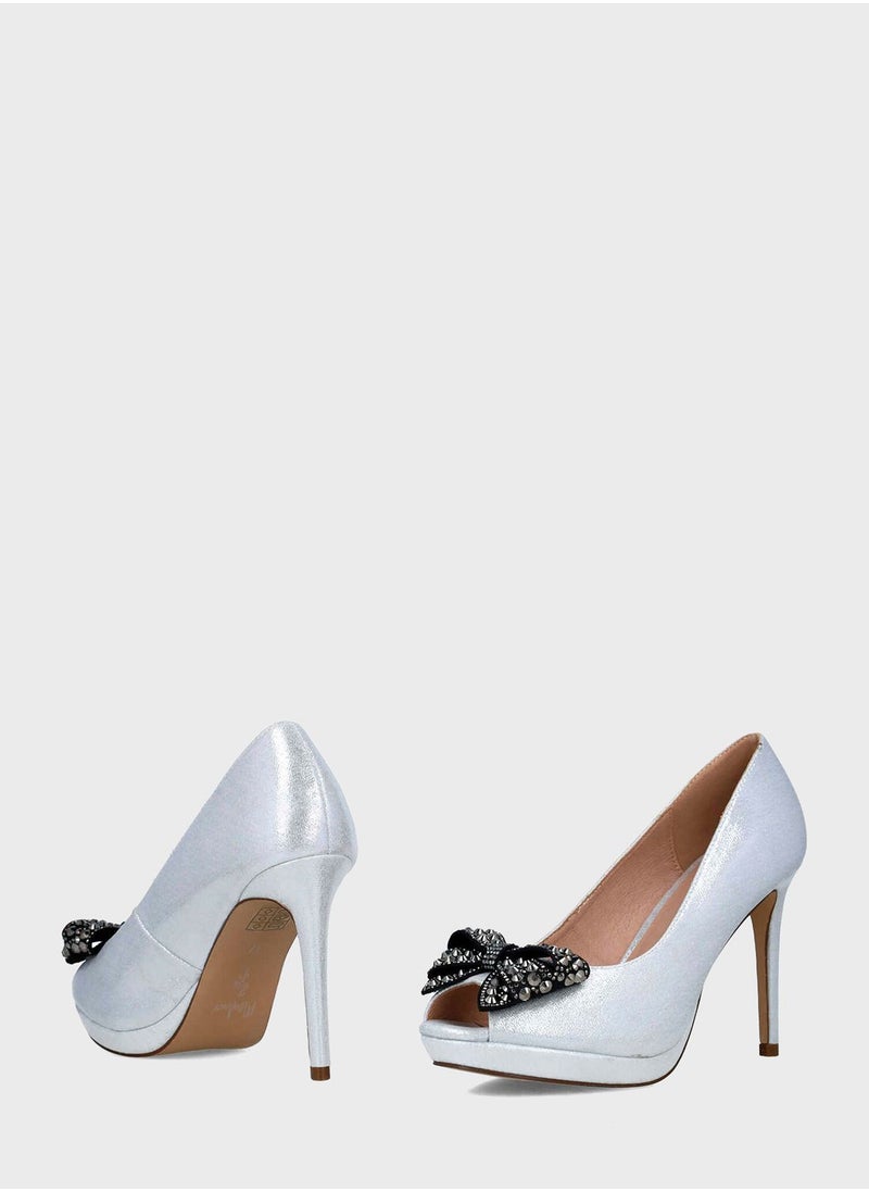 MENBUR - Peep Toe Heel Pumps - Image 1