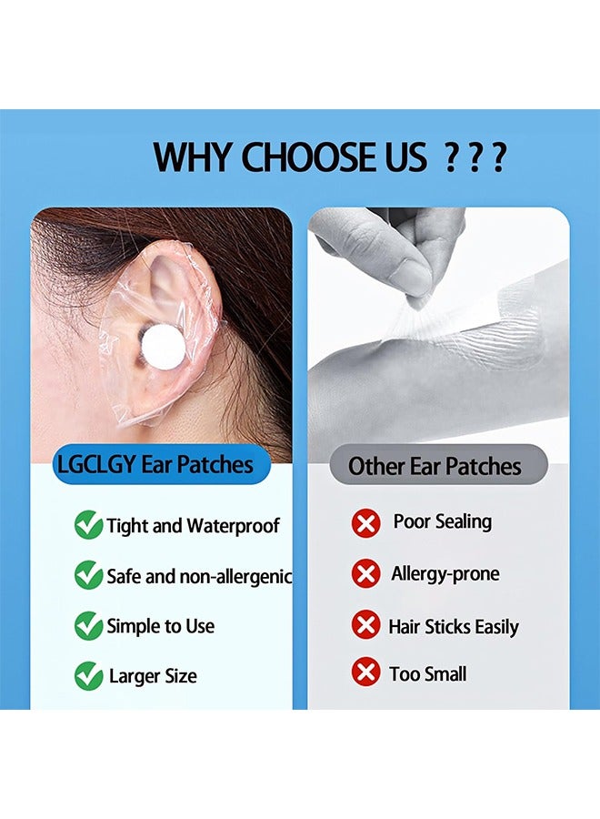 60 PCS Disposable Waterproof Ear Patches, Baby Ear Covers for Swimming Shower Ear Protectors with Soft Cotton, for Shower Surfing Snorkeling and Other Water Sports - Image 5