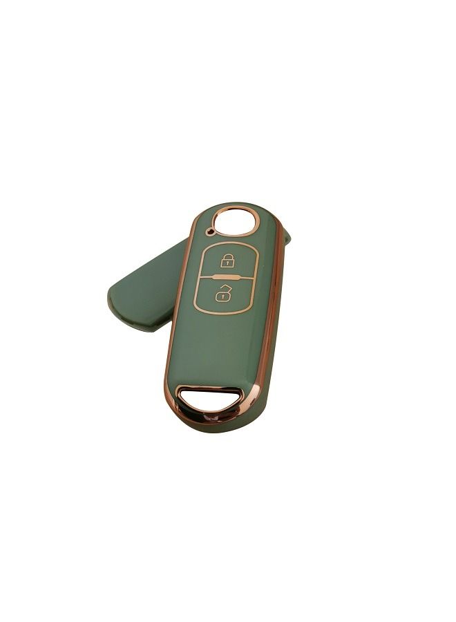 Generic Mazda Key Fob Cover with Keychain, Soft TPU Key Case Protection  - Image 2