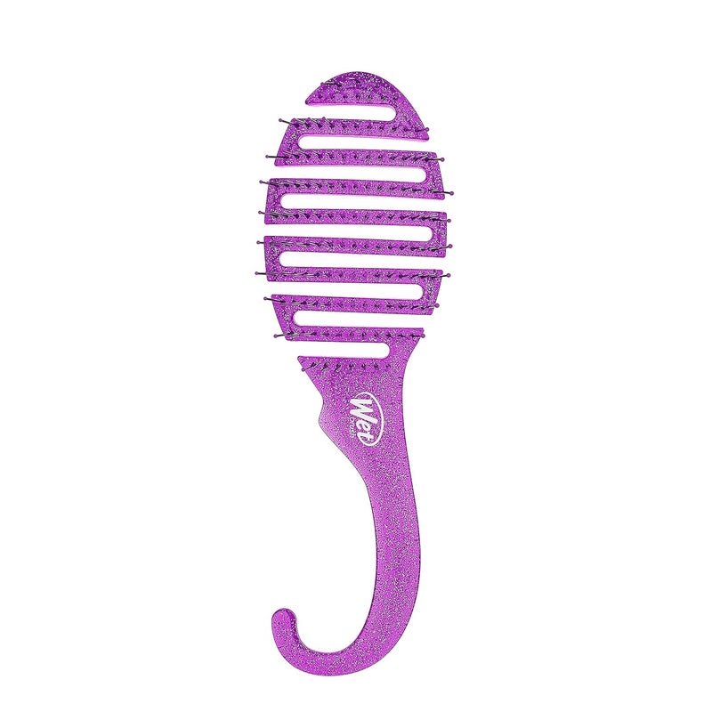Wet Brush Wet Brush Shower Hair Brush Detangler - Exclusive Ultra-soft IntelliFlex Bristles - Minimizes Pain And Protects Against Split Ends and Breakage - Comb For Women, Men, Wet & Dry Hair - Purple Glitter