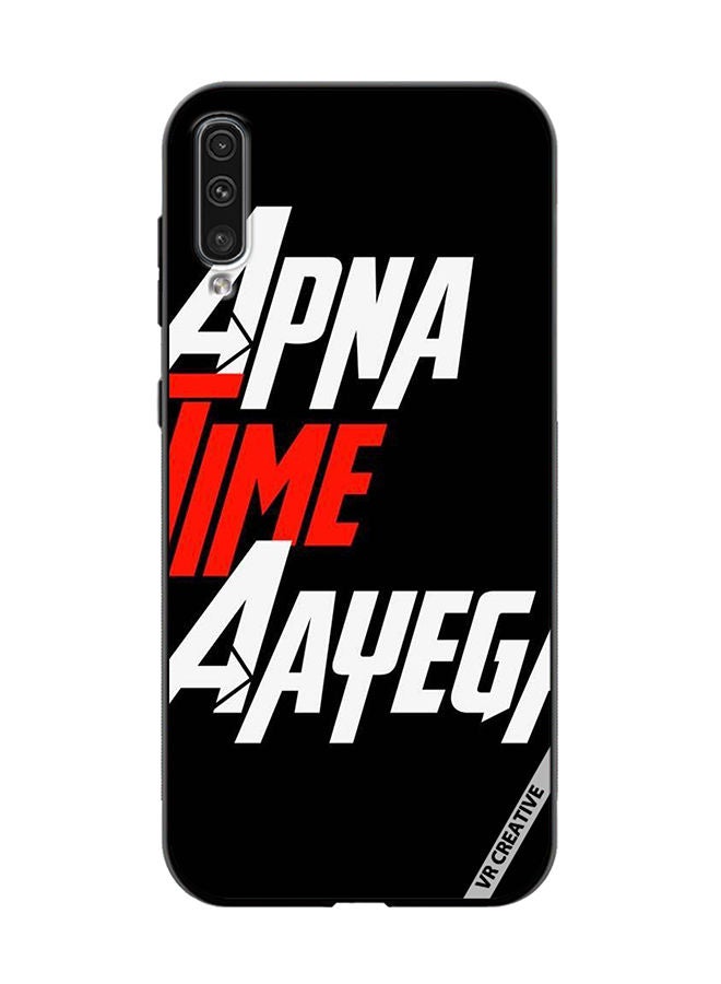 VR CREATIVE Protective Case Cover For Samsung Galaxy A50/A50s Apna Time Ayega Design Multicolour - Image 1