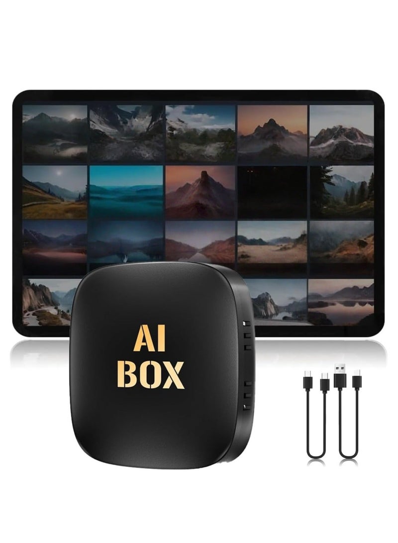 وصلة لاسلكية CarPlay وAndroid Auto AI Box 2+32GB، قابلة للتوصيل والتشغيل، متوافقة مع iPhone وAndroid، تدعم YouTube/بطاقة TF/USB، محول لاسلكي بنظام مزدوج - Image 1