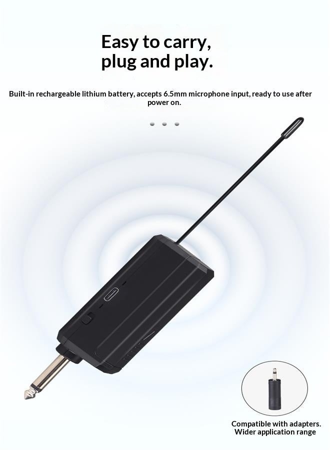 2.4G wireless microphone V-segment U-segment FM microphone home outdoor performance live singing one for one - Image 2