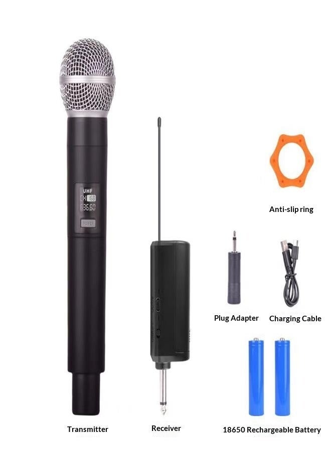 2.4G wireless microphone V-segment U-segment FM microphone home outdoor performance live singing one for one - Image 1