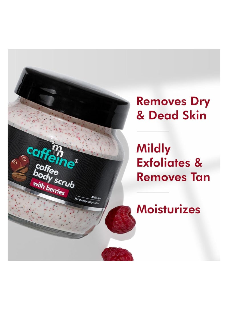 MCaffeine mCaffeine Creamy Coffee Body Scrub with Berries for Soft & Moisturised Skin | Mildly Exfoliates to Remove Tan & Dry Skin | Exotic Coffee-Fruit Aroma | Winter Care Body Scrub for Women & Men - 200 g  - Image 2
