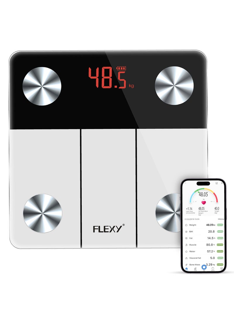 Flexy - Digital Apps Enabled Weighing Scale To Check BMI Fat Water And Muscle Tone - Image 1