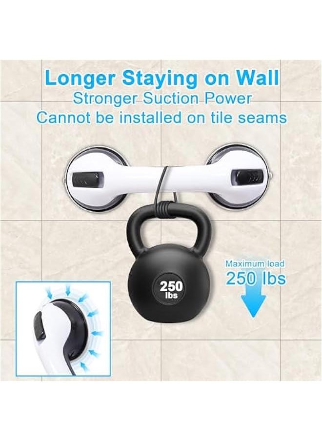 Generic Shower Grab Bars for Seniors, 250BL Shower Handles for Elderly Suction, Safety Heavy Bathtubs Grab Bars 2PCS Handicap Grab Bars Support for Bathroom/Showers/Toilet  - Image 2