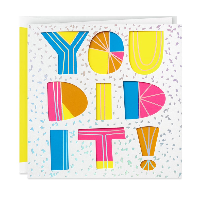 Hallmark Signature Congratulations Card or Graduation Card (You Did It) - Image 1