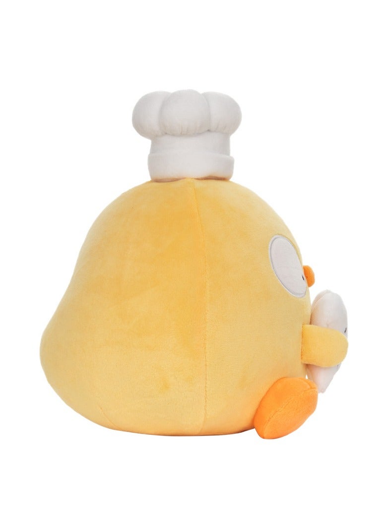 general Chef Birb Plushie chef plush toy 22cm blogger peripheral creative doll doll cute bird chef shape Gift ornaments - Image 3