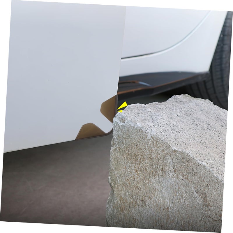 Dark Brown 4Pcs Car Door Edge Protector Scratch Guard Self Adhesive Corner Covers - Image 5