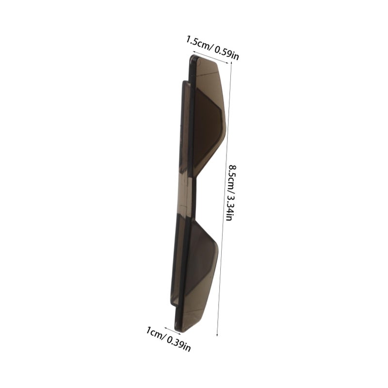 Dark Brown 4Pcs Car Door Edge Protector Scratch Guard Self Adhesive Corner Covers - Image 3