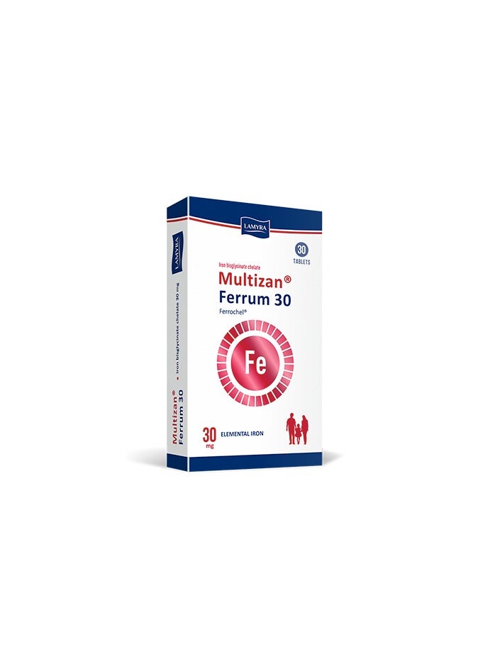 Multizan Ferrum L 30Mg Tab 30'S