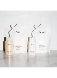 Ouai Medium Conditioner - Hydrating Hair Conditioner With Coconut Oil, Babassu Oil, And Keratin - Strengthens, Repairs And Adds Shine - Paraben And Phthalate Free Hair Care Products - 10 Oz  - Image 5