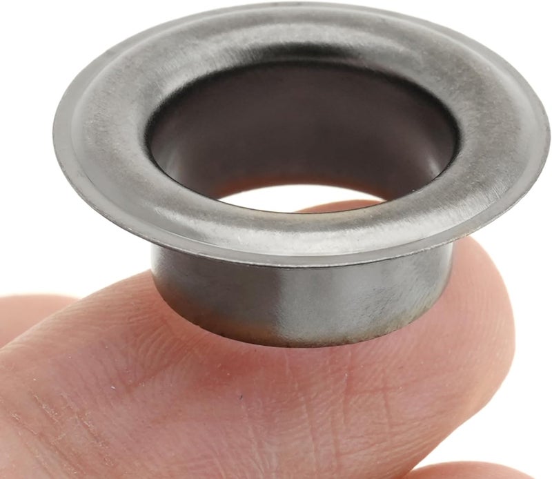 CRAFTMEMORE 1 inch Hole 10 Sets Grommets Eyelets with Washers for Leather, Tarp, Canvas (Gunmetal Black) - Image 3