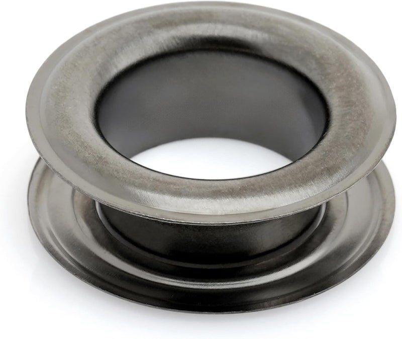 CRAFTMEMORE 1 inch Hole 10 Sets Grommets Eyelets with Washers for Leather, Tarp, Canvas (Gunmetal Black) - Image 2