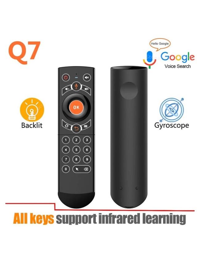 DARIYAH G21 Pro Backlit Gyroscope Q7 Wireless Air Mouse Smart Voice Remote Control All 25 Keys Ir Learning For H96 Max Android Tv Box  - Image 1
