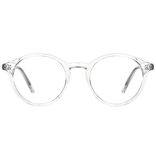 TIJN Blue Light Blocking Glasses,Vintage Round Frame Eyeglasses,Anti-Glare Computer Glasse,Screen Fatigue & UV Protection - Image 1