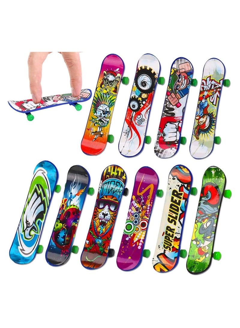 لوح تزلج صغير، 20 قطعة من ألواح التزلج الصغيرة، ألواح تزلج صغيرة للأطفال، لعبة تزلج حرة على الطاولة، هدايا حفلات عيد الميلاد (نمط عشوائي)