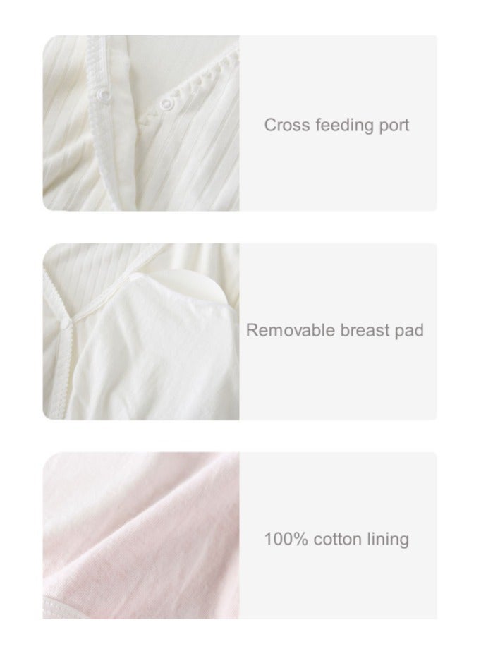 RedMapleTEK Pregnant Women's Home Clothes And Postpartum Nursing Suits - Image 2