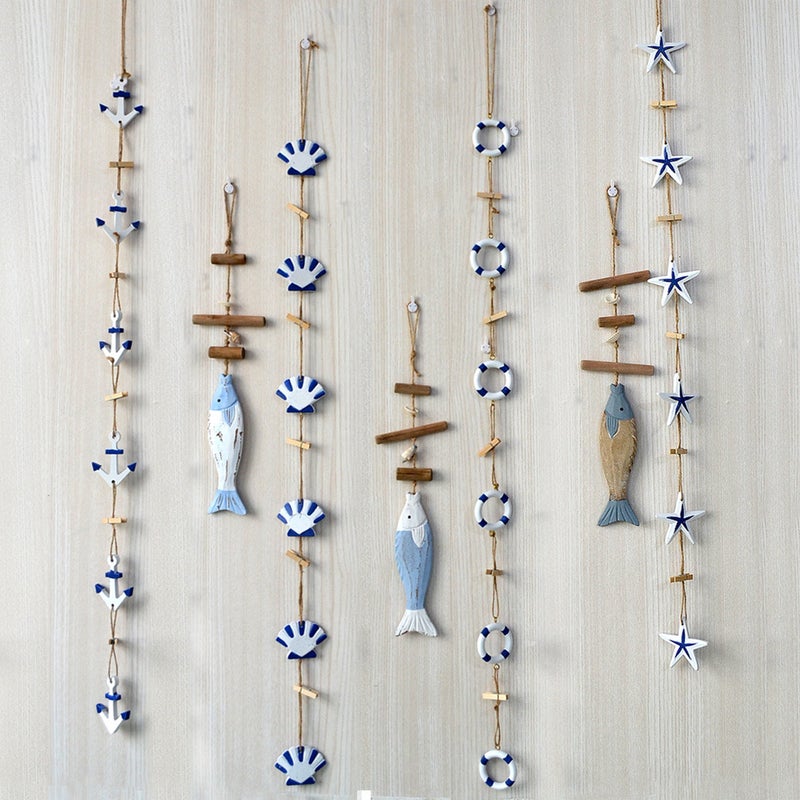 3 Strings of Photo Hanging Clips Postcard Fixing Clamps Message Notes Holders Wall Pendants (Life Buoy) - Image 4