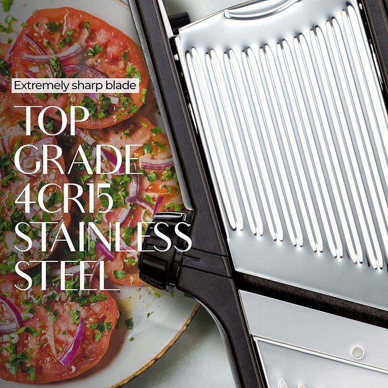 Gramercy Kitchen Company Gramercy Food Slicer With Cut-Resistant Gloves - Mandoline for Vegetables, Potatoes, Cucumbers  - Image 2