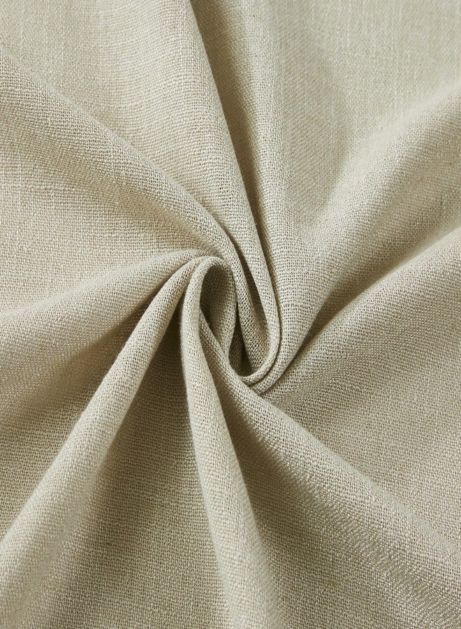 Vision Home Sand Pinch Pleated Semi Sheer Curtains Textured Linen Blended Light Filtering Window Curtains 102 inch for Living Room Bedroom Pinch Pleat Drapes with Hooks 2 Panels 40"Wx102"L,Camel Beige - Image 5