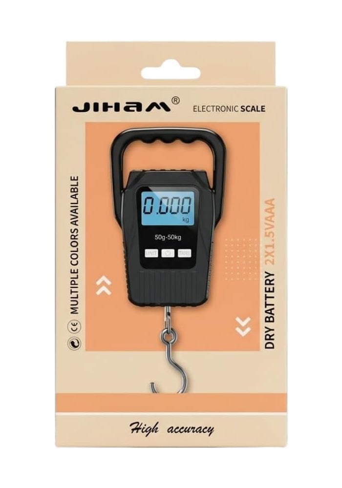 Hasanat Essentials Portable Digital Luggage Scale 50kg with Backlit LCD Display - Image 1