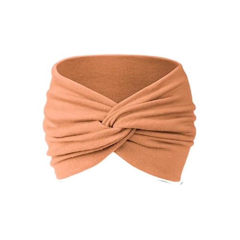 Generic Bohemian Elastic Sports Headband for Women 8# Orange 