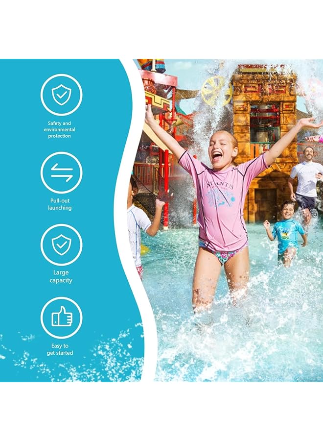 KASTWAVE Water Shooters For Kids 6 Pcs Children Water Soaker Toys Pull Out Design Outdoor Beach & Pool Games Liquid Fighting Game With Fountain Effect For Birthday Parties - Image 2