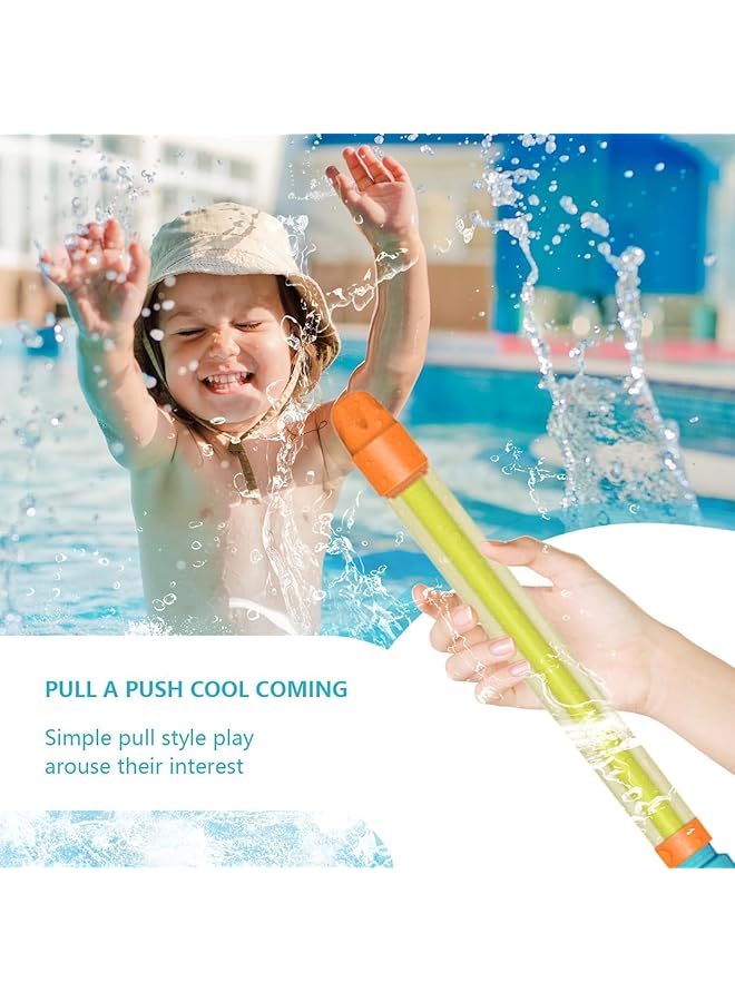 KASTWAVE Water Shooters For Kids 6 Pcs Children Water Soaker Toys Pull Out Design Outdoor Beach & Pool Games Liquid Fighting Game With Fountain Effect For Birthday Parties - Image 3