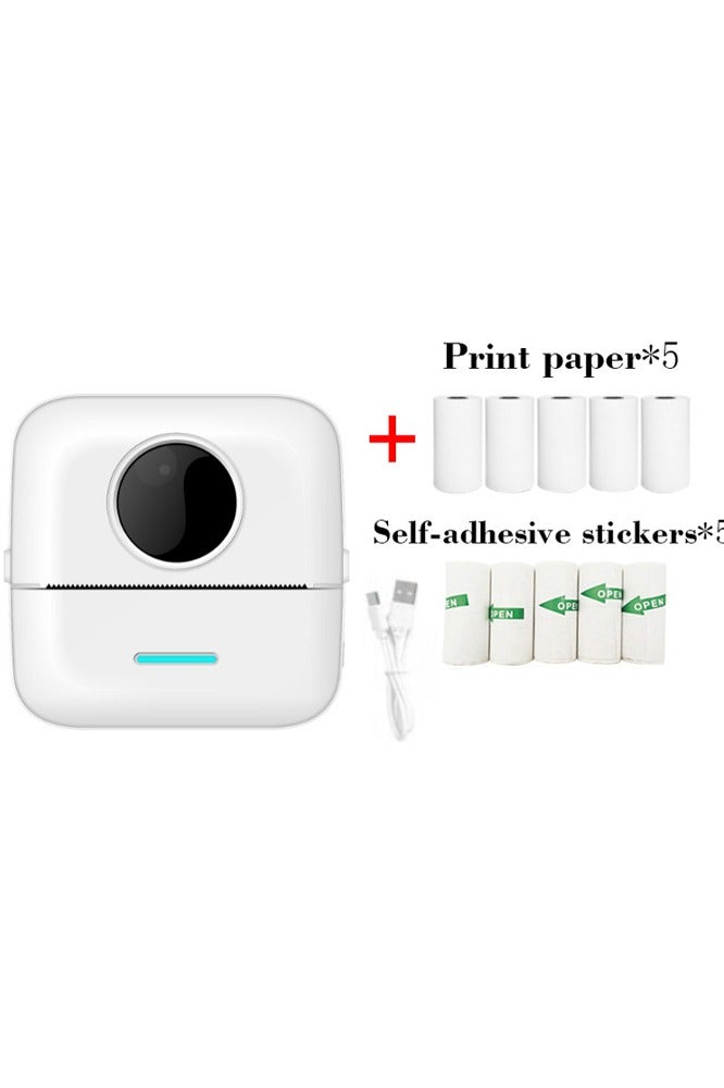 Convenient Rechargeable Printer, Bluetooth Connection, Photo, Receipt, And Incorrect Question Printing - Image 1