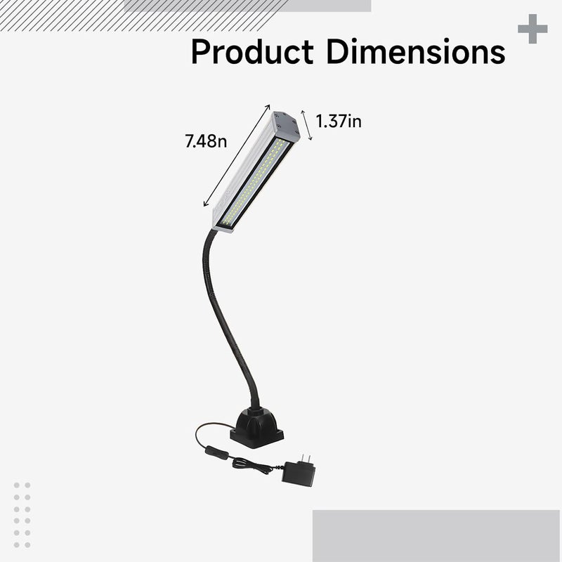 مصباح عمل LED عام الاستخدام، قوة 10 واط، جهد 220 فولت، مزود بمقبض قوي، طول المقبض 15.7 بوصة، يتوافق مع المقابس الأمريكية، مصنوع من سبيكة الألومنيوم، مقاوم للماء وفقًا لمعيار IP67، مناسب لمنصات عمل الأتارات. - Image 4