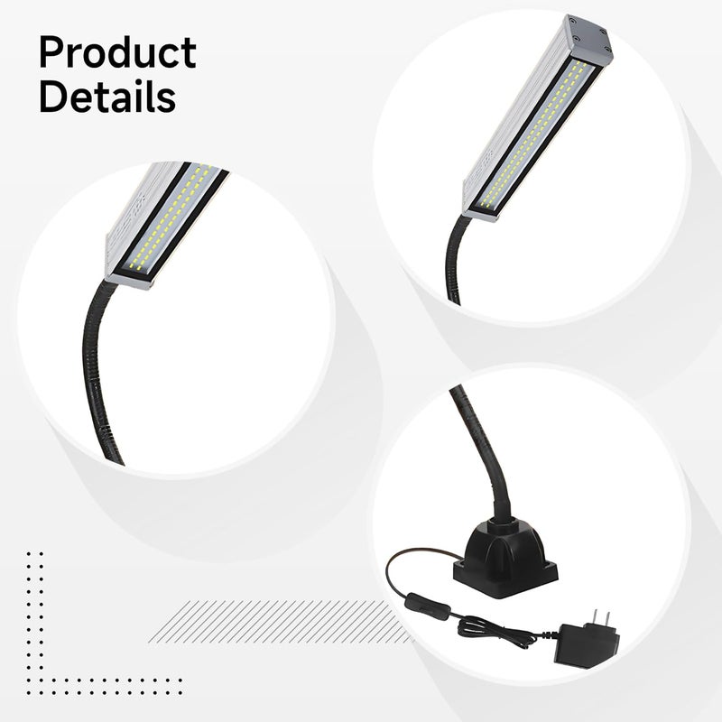 مصباح عمل LED عام الاستخدام، قوة 10 واط، جهد 220 فولت، مزود بمقبض قوي، طول المقبض 15.7 بوصة، يتوافق مع المقابس الأمريكية، مصنوع من سبيكة الألومنيوم، مقاوم للماء وفقًا لمعيار IP67، مناسب لمنصات عمل الأتارات. - Image 2