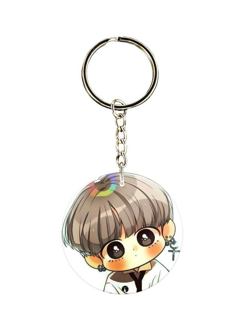 RKN Cartoon Character Printed Keychain