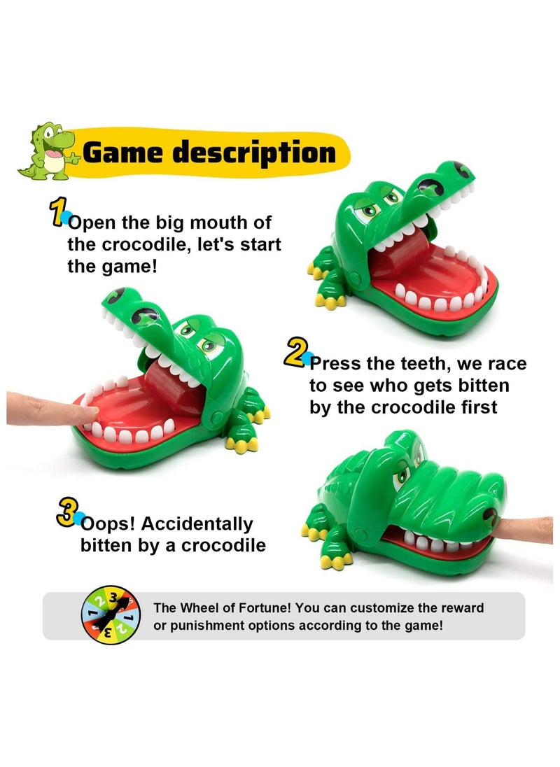 ABJ - Hungry Crocodile Dentist Game Finger Catching Game for Kids, a Big Sized Dental Puppet with Teeth and Push Game Feature, Perfect for Alligator and Jaws Toy Lovers - Image 1